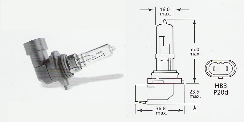 12 volt 100w HB3